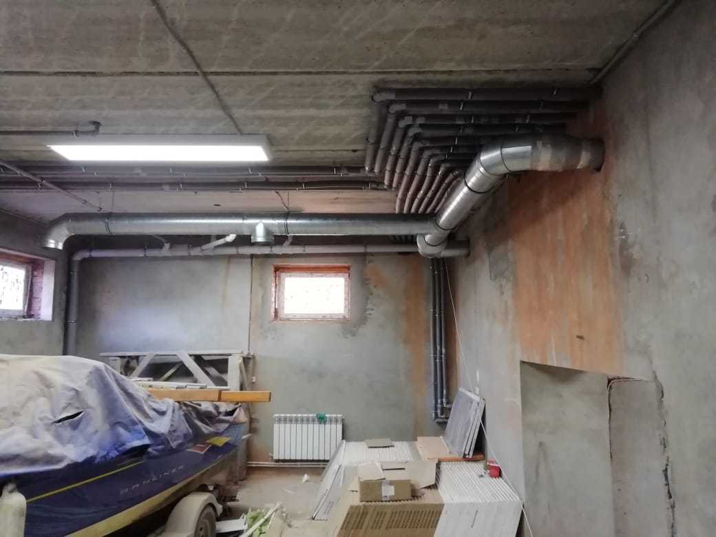 Вентиляция и кондиционирование под ключ (3 этажа и подвал)